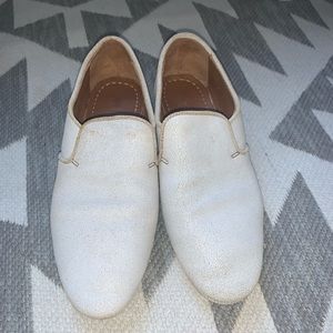 FRYE - Ashley slip on loafer White